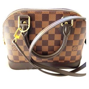 Authentic Louis Vuitton ALMA BB Damier Ebene